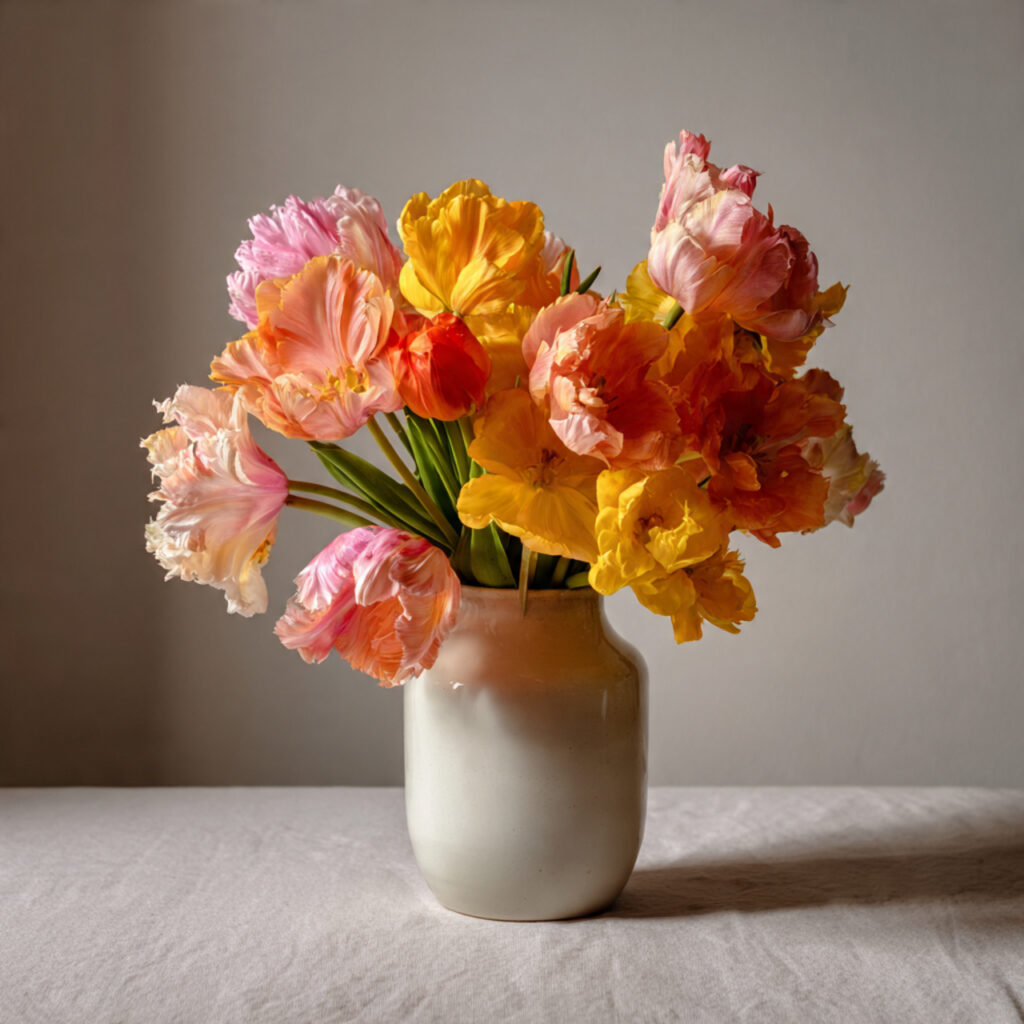 Grocery Store Flower Bunch in a Single Statement Vase