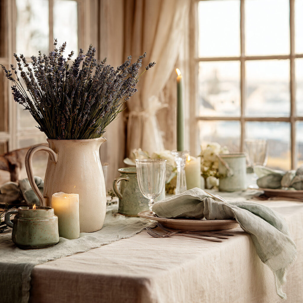 Lavender and Sage French-Inspired Spring Table