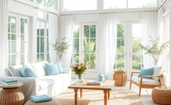 Coastal Summer Living Room