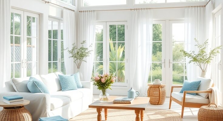 Coastal Summer Living Room
