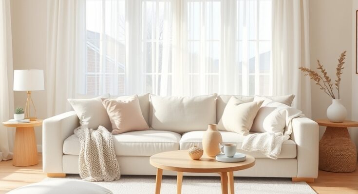 Soft Summer Living Room