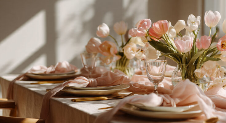 12 April Table Setting Ideas That Create a Bright and Elegant Spring Dining Experience You Must Try 1 April Table Setting