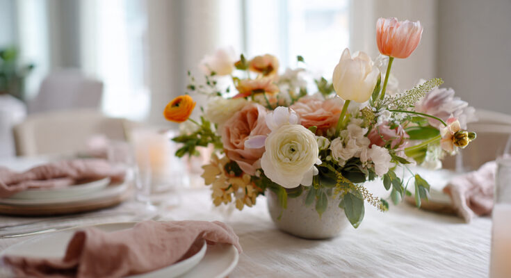 April Table Centerpieces