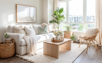 create a bright and aesthetic summer living room i 1