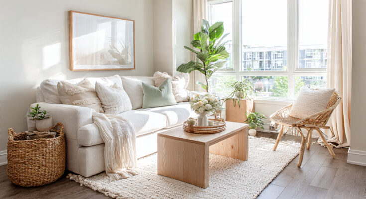 create a bright and aesthetic summer living room i 1