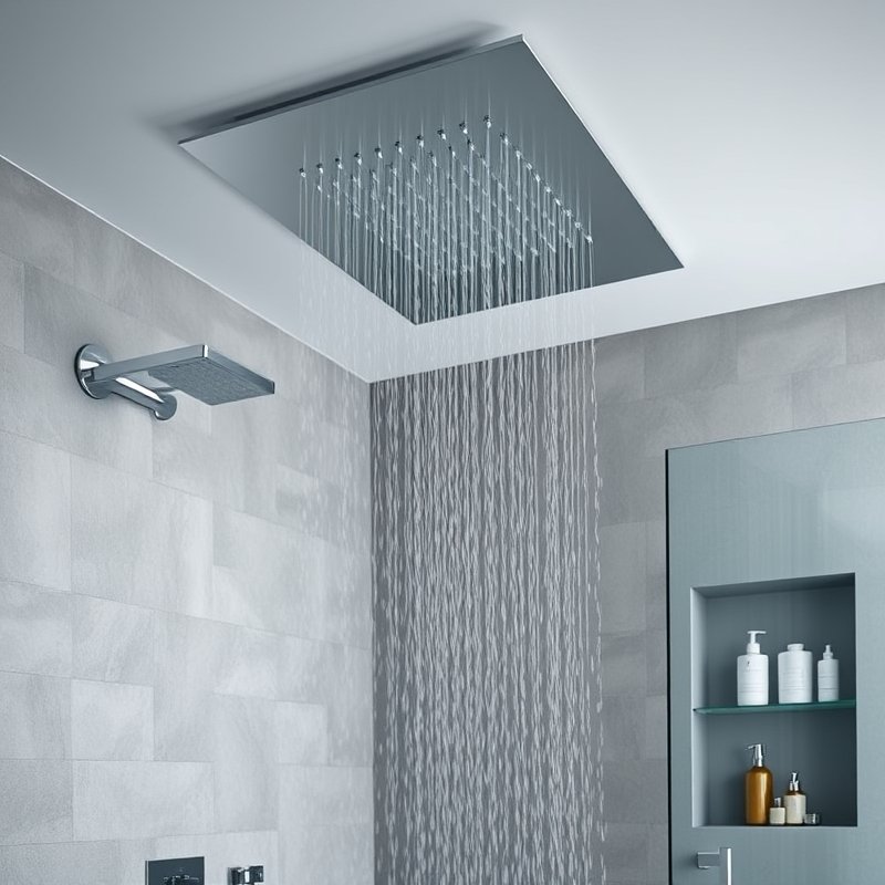 23 Modern Luxury Bathroom Ideas That Create a Sleek and Elegant Retreat You’ll Love This 6 ceiling mounted rain shower with thermostatic controls in wet room