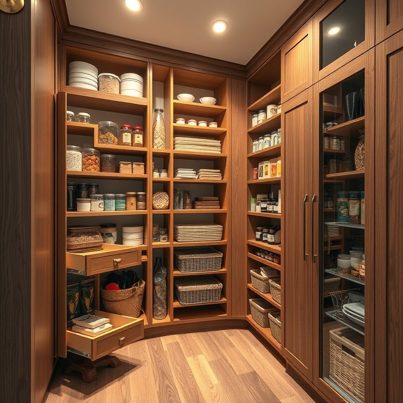 24 Kitchen Cabinets Ideas That Maximize Storage and Elevate Your Space Upgrade Your Kitchen Today 19 deep pantry cabinet with roll-out shelves fully extended