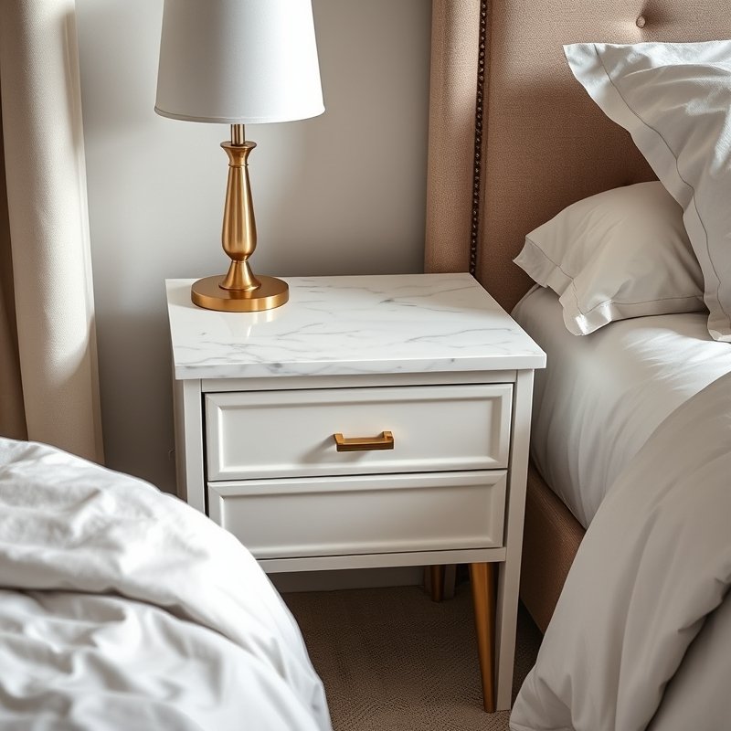 25 Luxury Bedroom Ideas That Make Your Room Feel Like a Five-Star Retreat Get Inspired Today 9 bedroom with marble nightstands and brass details