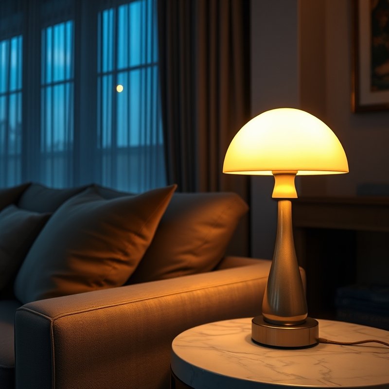 21 Living Room Ideas 2026 That Bring Fresh Trends and Modern Style Into Your Home Stay Ahead Now 11 Cordless table lamp on a side table next to a sofa, no wires