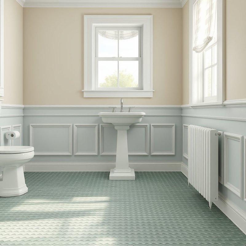 19 Green Tile Bathroom Ideas That Bring Fresh Nature Vibes and Texture Try This Look Now 16 green basketweave tile bathroom floor
