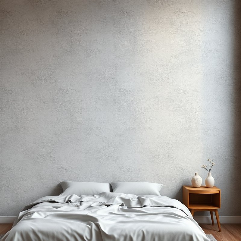 20 Bedroom Ideas for Men 2026 That Look Modern, Clean, and Ultra Stylish Upgrade Your Space 9 bedroom with concrete texture wall in light gray