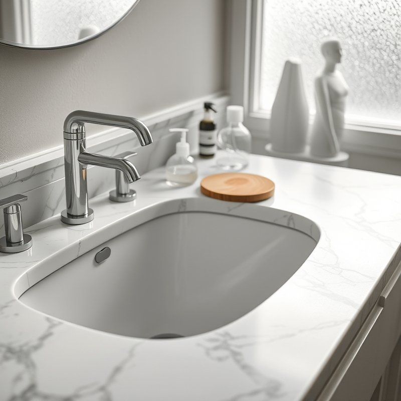 19 Cozy Bathroom Ideas That Make Your Space Feel Warm, Relaxing, and Inviting Try These Today 10 two small natural wood coasters near a bathroom sink with skincare bottles