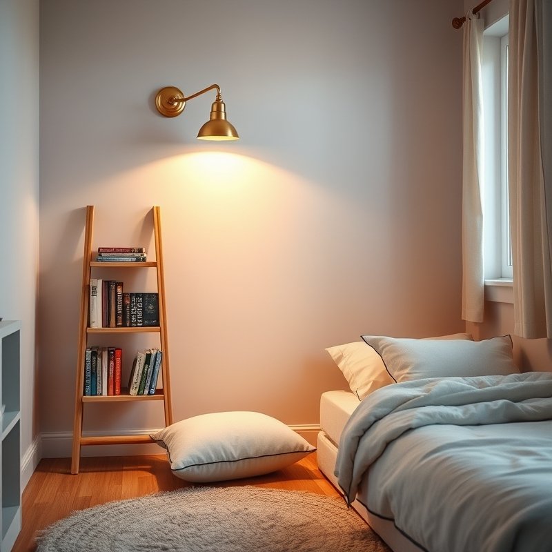 21 Teen Girl Bedroom Ideas 2026 That Create a Cute, Aesthetic, and Trendy Dream Room You’ll Love These 21 Small book nook with wall-mounted light and shelves in a teen bedroom corner