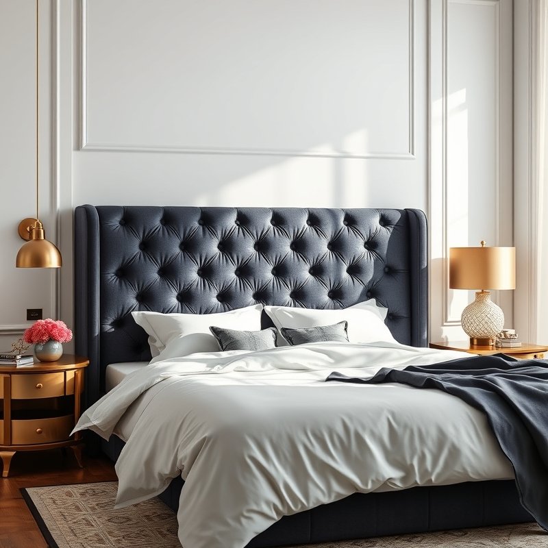 22 Teen Bedroom Ideas That Look Trendy, Cozy, and Pinterest Perfect Start Your Room Makeover 20 Snap-on fabric headboard in jewel tone velvet with gallery wall above