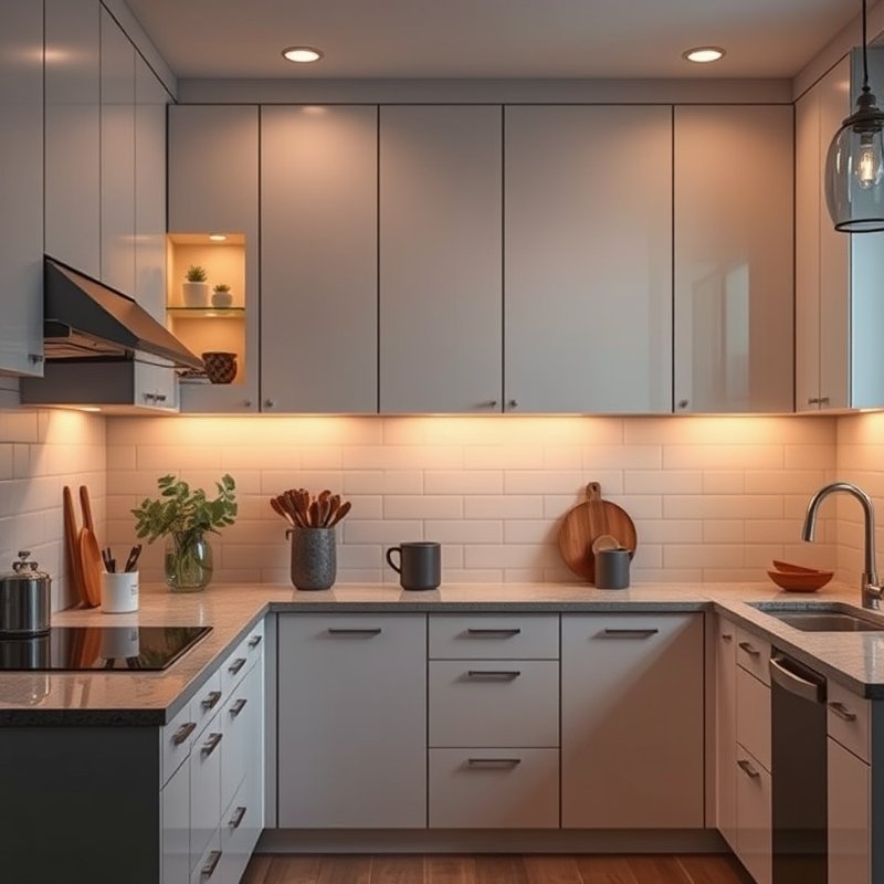 19 Cozy Kitchen Ideas That Make Your Space Feel Warm and Inviting You Must Try These 3 dimmable warm under-cabinet lighting creating a soft glow in a cozy kitchen