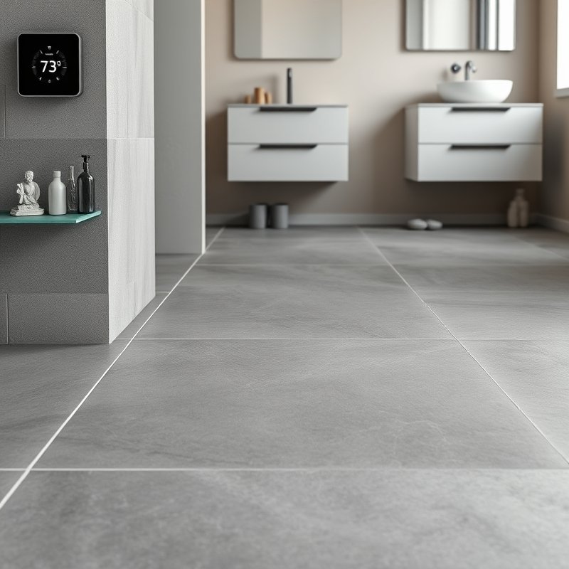23 Modern Luxury Bathroom Ideas That Create a Sleek and Elegant Retreat You’ll Love This 8 luxury bathroom with heated tile flooring and digital thermostat