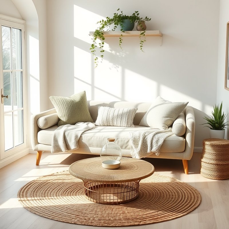 18 Living Room and Bedroom Combo Ideas That Save Space Without Sacrificing Style Try These Now 5 daybed styled as a sofa with bolsters and a throw in a bright room