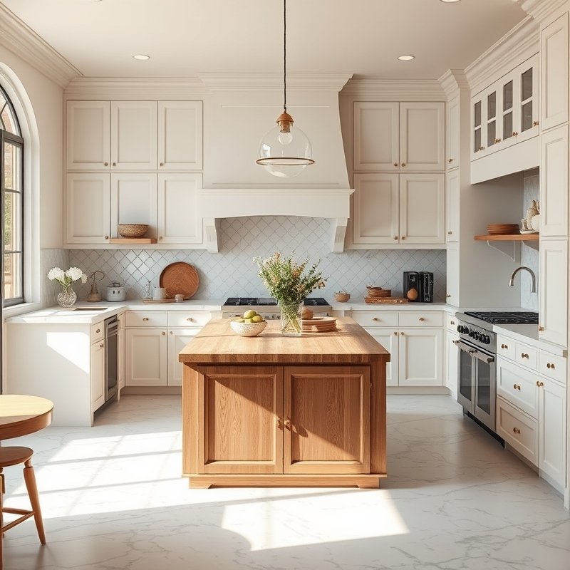 20 Kitchen Decor Ideas 2026 That Transform Your Space With Modern Style and Charm Upgrade Now 3 kitchen with butcher block island and marble countertops