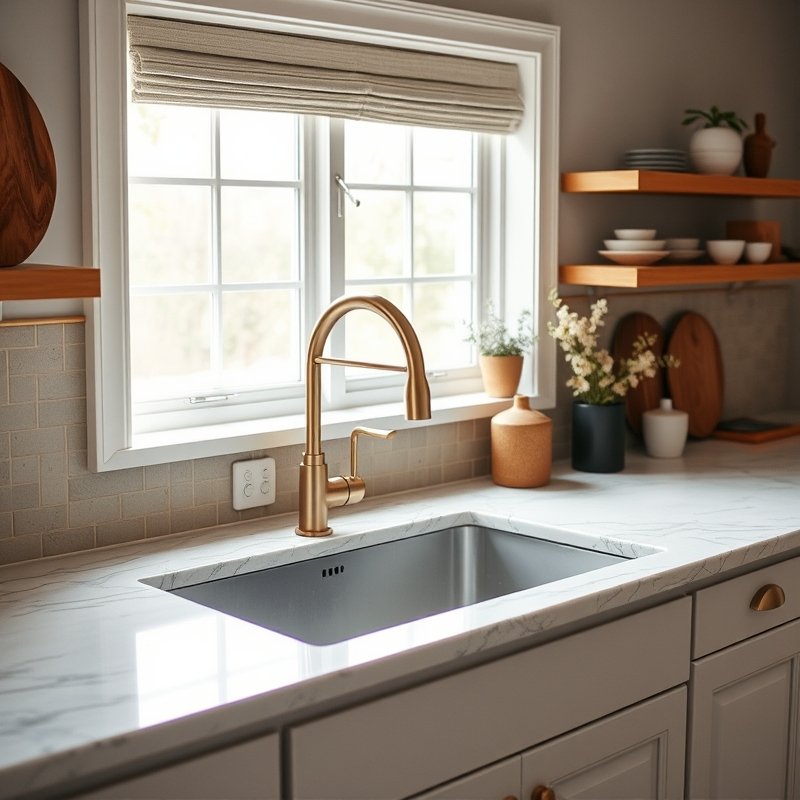 20 Kitchen Decor Ideas 2026 That Transform Your Space With Modern Style and Charm Upgrade Now 20 undermount sink with bridge faucet in kitchen