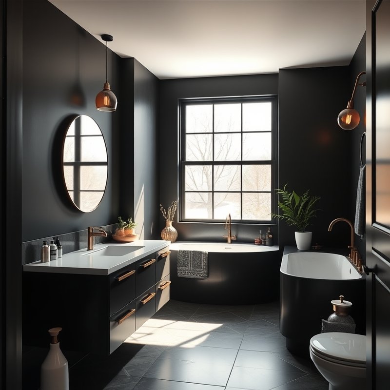 Black Bathroom Ideas